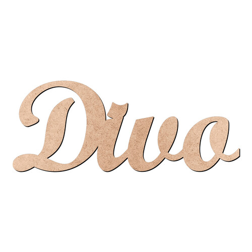 Recorte Divo Script Mt Std / MDF 3mm
