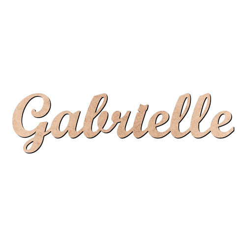 Recorte Gabrielle Script Mt Std / MDF 3mm