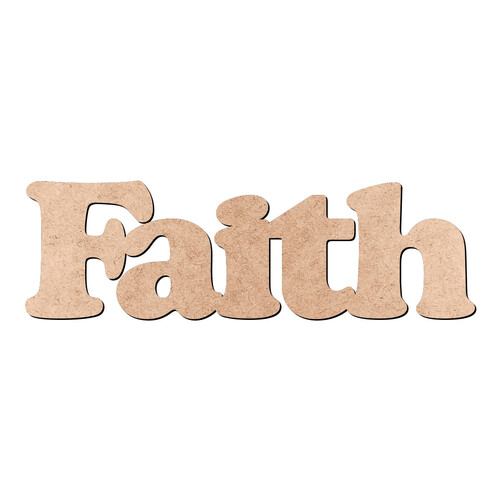 Recorte Faith Cooper Black / MDF 3mm
