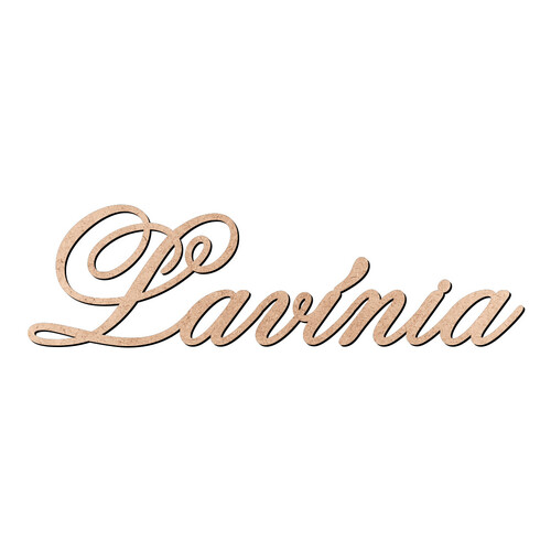 Recorte Lavínia Old Script / MDF 3mm
