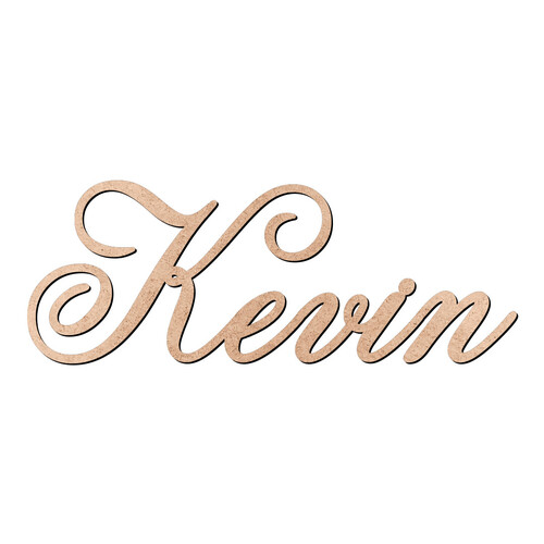 Recorte Kevin Old Script / MDF 3mm