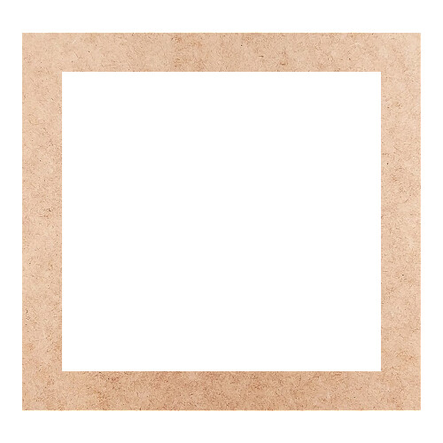 Recorte Moldura Ret 19 x 20 cm Borda 2 cm / MDF 3mm