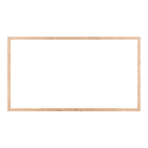 Recorte Moldura Ret 45 x 80 cm Borda 2 cm / MDF 3mm