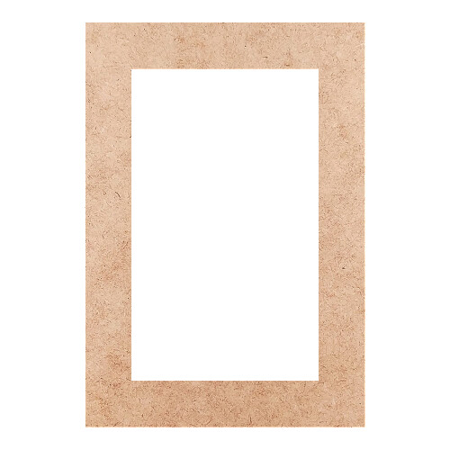 Recorte Moldura Ret 26 x 18 cm Borda 3 cm / MDF 3mm