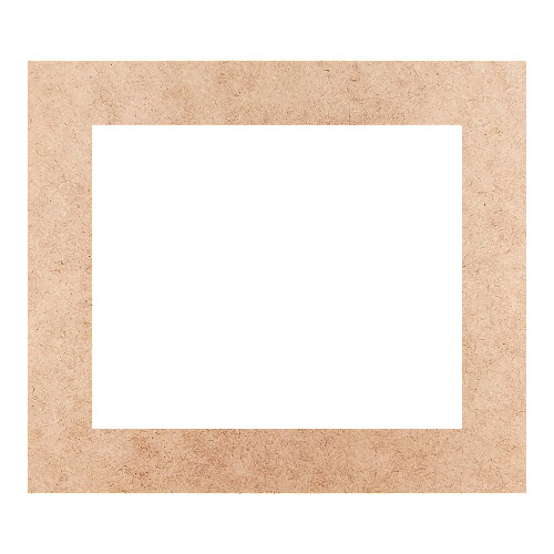 Recorte Moldura Ret 20 x 23 cm Borda 3 cm / MDF 3mm