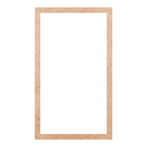 Recorte Moldura Ret 46 x 27 cm Borda 2 cm / MDF 3mm