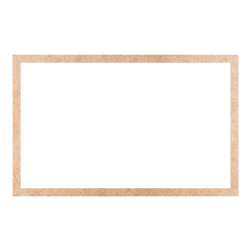 Recorte Moldura Ret 34 x 54 cm Borda 2 cm / MDF 3mm