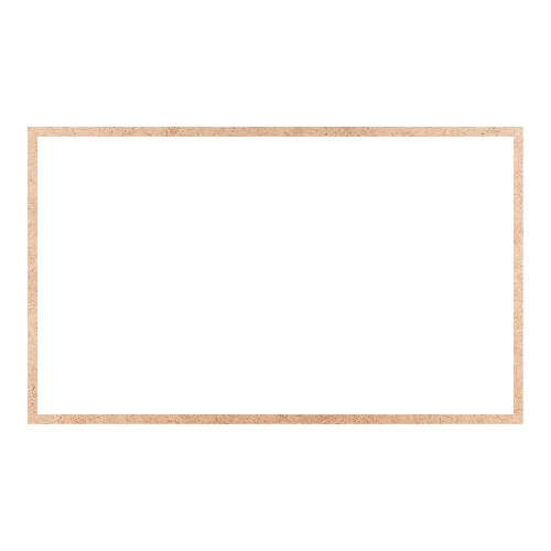 Recorte Moldura Ret 30 x 50 cm Borda 1 cm / MDF 3mm