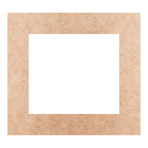 Recorte Moldura Ret 46 x 50 cm Borda 8 cm / MDF 3mm