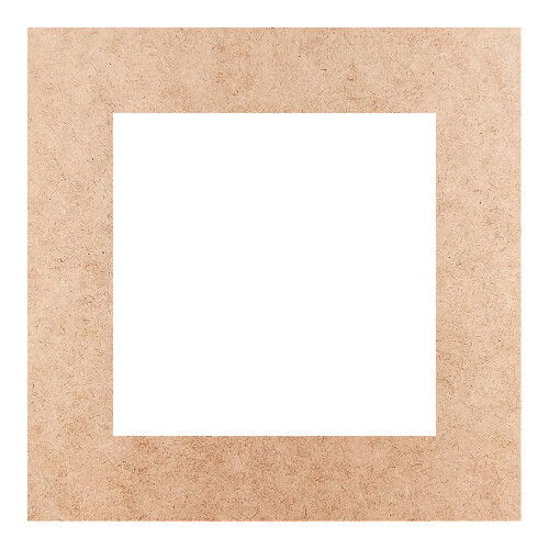 Recorte Moldura Quadrada 46 cm Borda 8 cm / MDF 3mm
