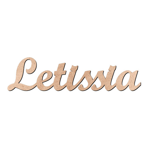 Recorte Letissia Script Mt Std / MDF 3mm
