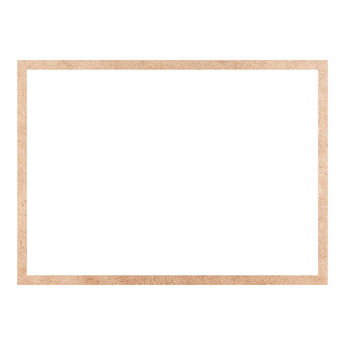 Recorte Moldura Ret 45 x 62 cm Borda 2 cm / MDF 3mm
