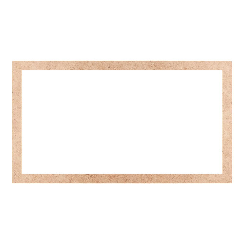 Recorte Moldura Ret 38 x 68 cm Borda 3 cm / MDF 3mm