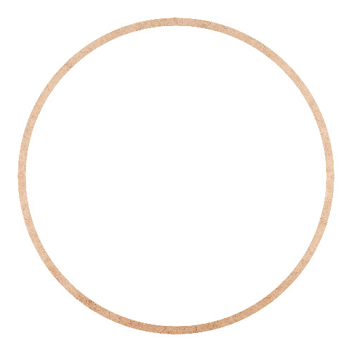 Recorte Moldura Circular 38 cm Borda 1 cm / MDF 3mm