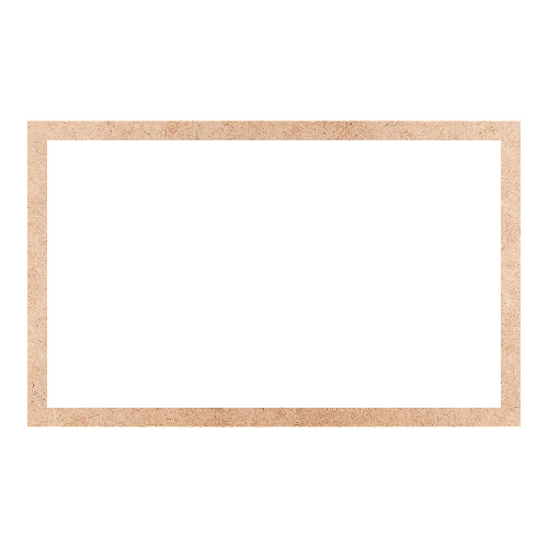 Recorte Moldura Ret 46 x 74 cm Borda 3 cm / MDF 3mm