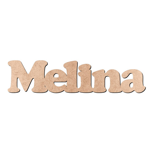 Recorte Melina Cooper Black / MDF 3mm