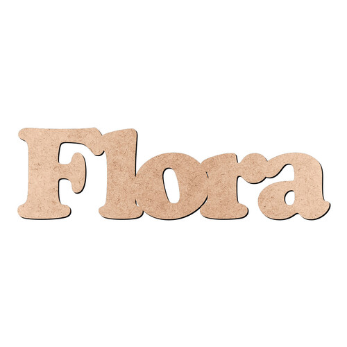 Recorte Flora Cooper Black / MDF 3mm