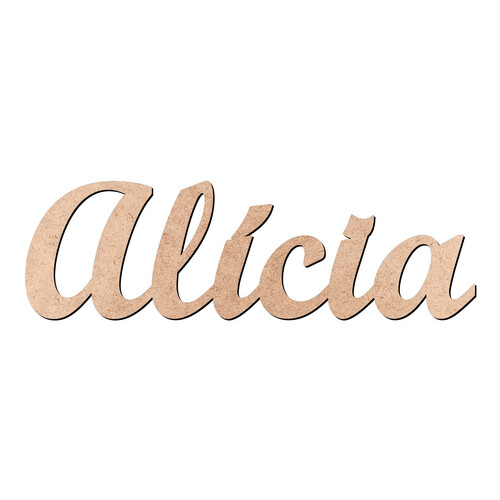 Recorte Alícia Script Mt Std / MDF 3mm