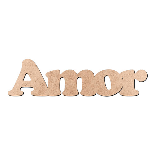 Recorte Amor Cooper Black / MDF 3mm