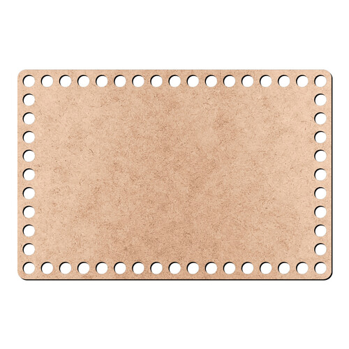 Recorte Base Ret Cesto Fio Malha 12 x 18 cm / MDF 3mm