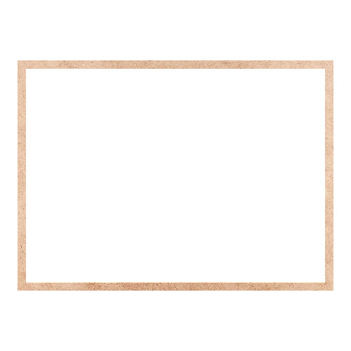 Recorte Moldura Ret 27 x 37 cm Borda 1 cm / MDF 3mm