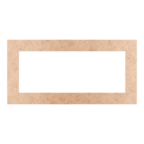 Recorte Moldura Ret 11 x 22 cm Borda 2 cm / MDF 3mm