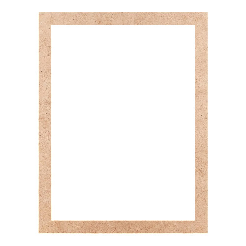 Recorte Moldura Ret 17 x 13 cm Borda 1 cm / MDF 3mm