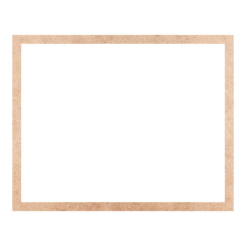 Recorte Moldura Ret 39 x 49 cm Borda 2 cm / MDF 3mm