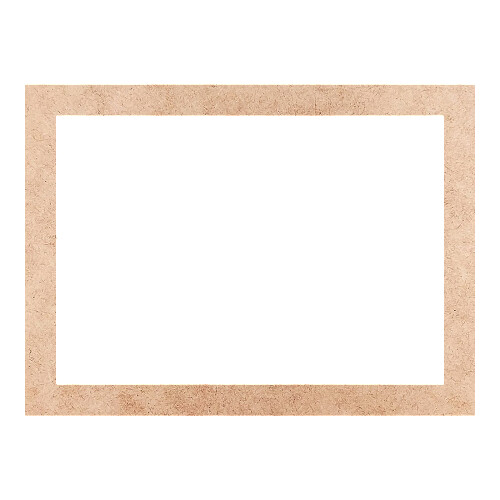 Recorte Moldura Ret 42 x 57 cm Borda 4 cm / MDF 3mm