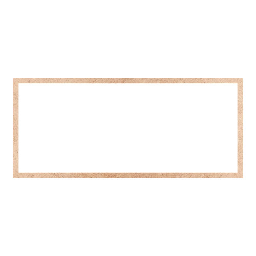 Recorte Moldura Ret 35 x 80 cm Borda 2 cm / MDF 3mm