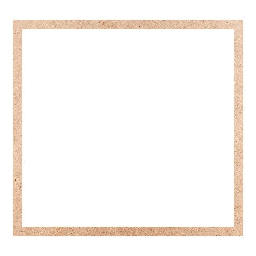 Recorte Moldura Ret 46 x 49 cm Borda 2 cm / MDF 3mm