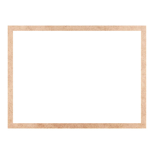 Recorte Moldura Ret 38 x 51 cm Borda 2 cm / MDF 3mm