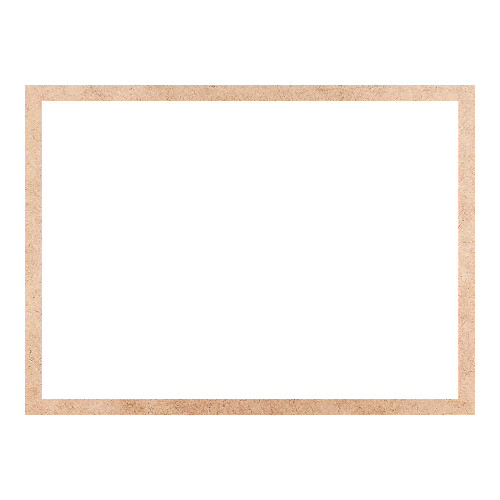 Recorte Moldura Ret 39 x 53 cm Borda 2 cm / MDF 3mm