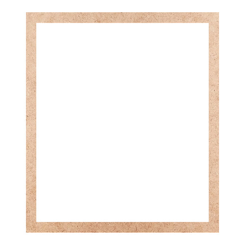 Recorte Moldura Ret 41 x 36 cm Borda 2 cm / MDF 3mm