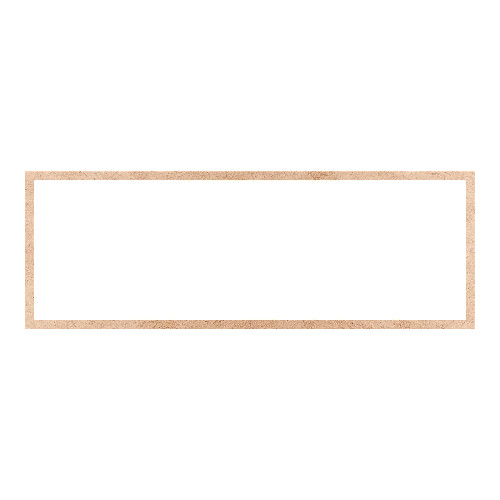 Recorte Moldura Ret 33 x 94 cm Borda 2 cm / MDF 3mm