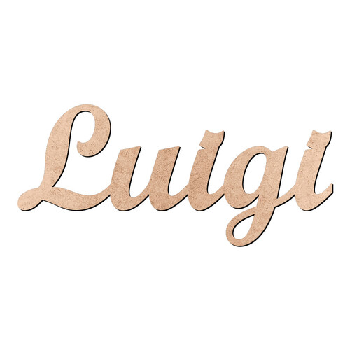 Recorte Luigi Script Mt Std / MDF 3mm