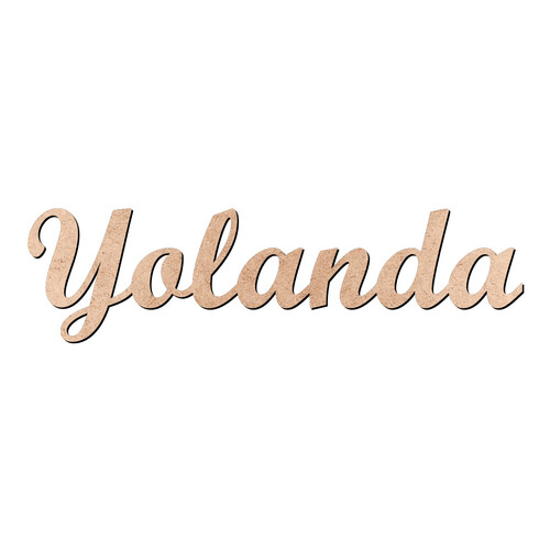 Recorte Yolanda Script Mt Std / MDF 3mm
