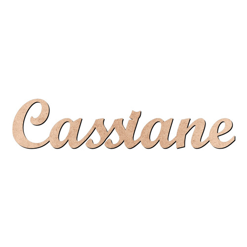 Recorte Cassiane Script Mt Std / MDF 3mm
