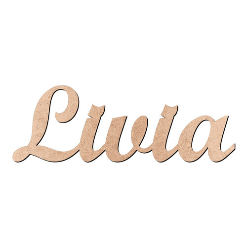 Recorte Livia Script Mt Std / MDF 3mm