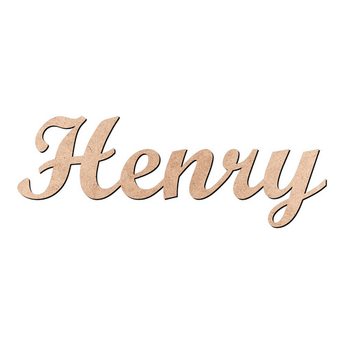 Recorte Henry Script Mt Std / MDF 3mm