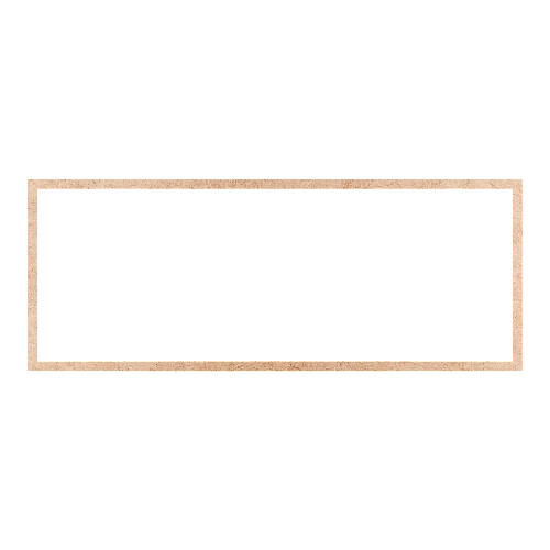 Recorte Moldura Ret 37 x 95 cm Borda 2 cm / MDF 3mm