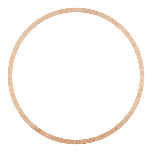 Recorte Moldura Circular 29 cm Borda 1 cm / MDF 3mm