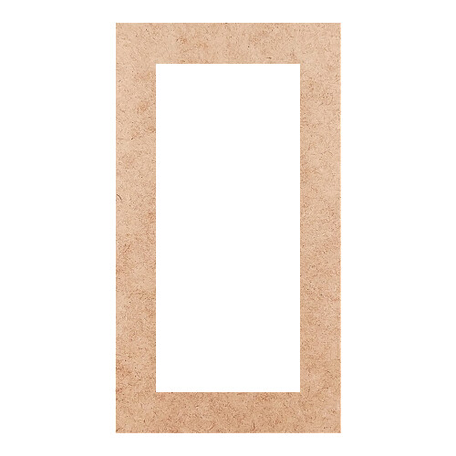 Recorte Moldura Ret 40 x 22 cm Borda 4 cm / MDF 3mm