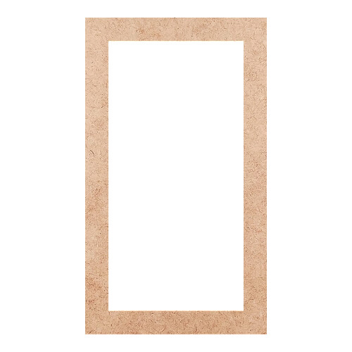 Recorte Moldura Ret 40 x 23 cm Borda 3 cm / MDF 3mm