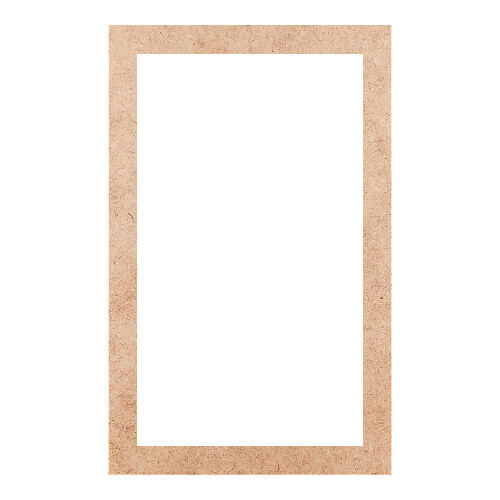 Recorte Moldura Ret 46 x 29 cm Borda 3 cm / MDF 3mm