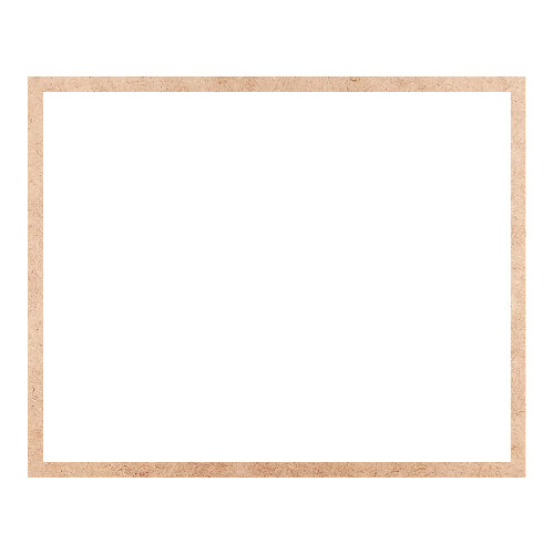 Recorte Moldura Ret 25 x 31 cm Borda 1 cm / MDF 3mm