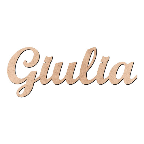 Recorte Giulia Script Mt Std / MDF 3mm