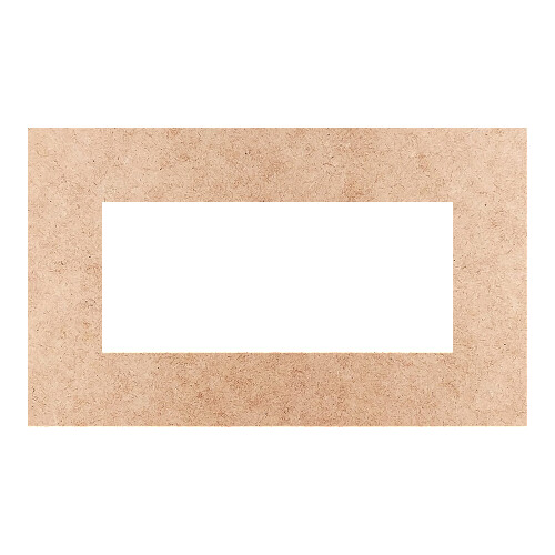 Recorte Moldura Ret 12 x 20 cm Borda 3 cm / MDF 3mm