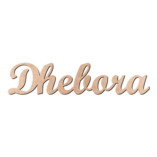 Recorte Dhebora Script Mt Std / MDF 3mm