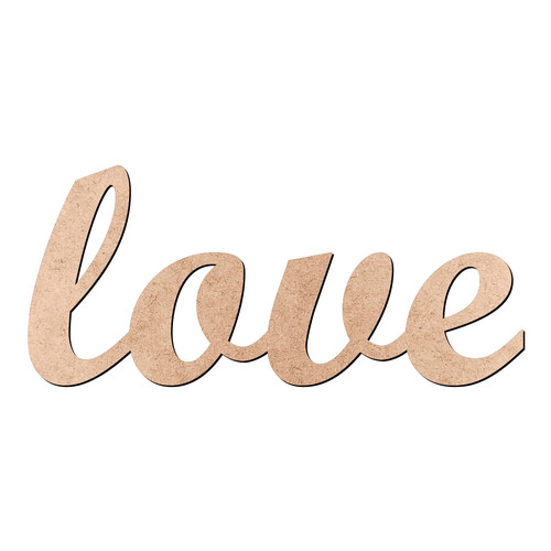 Recorte love Script Mt Std / MDF 3mm